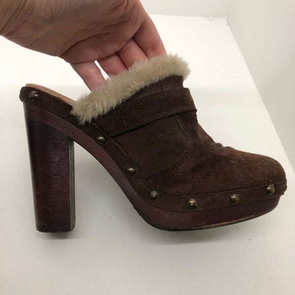 Jessica Simpson Brown city cat platform clog mules - Picture 6 of 8